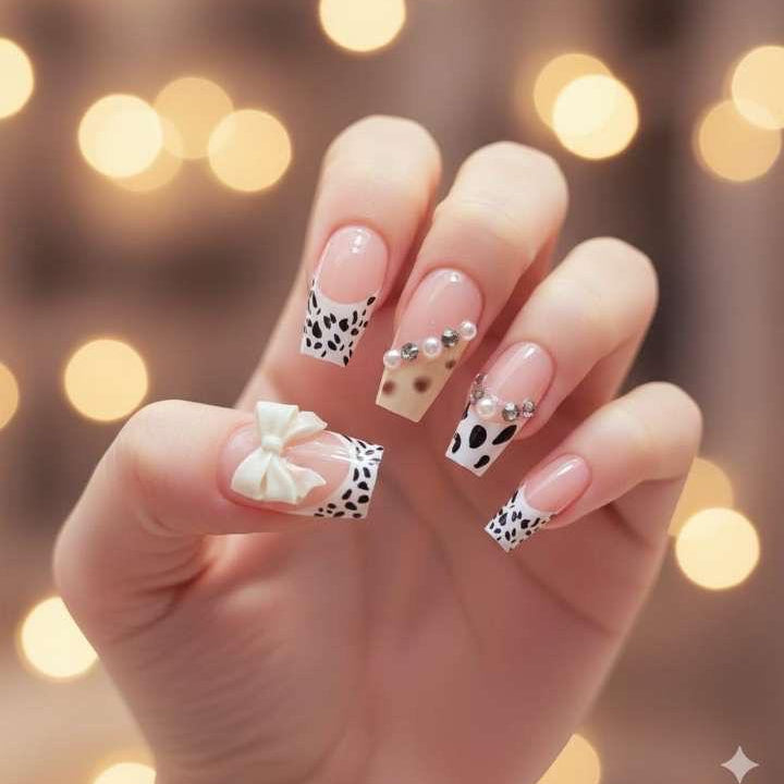 Chic Cowgirl Press-On Nails by Aznik Aesthetics 🤍✨