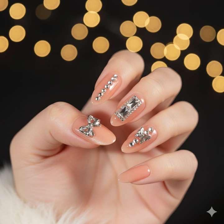 Celestial Charm Press-On Nails by Aznik Aesthetics ✨