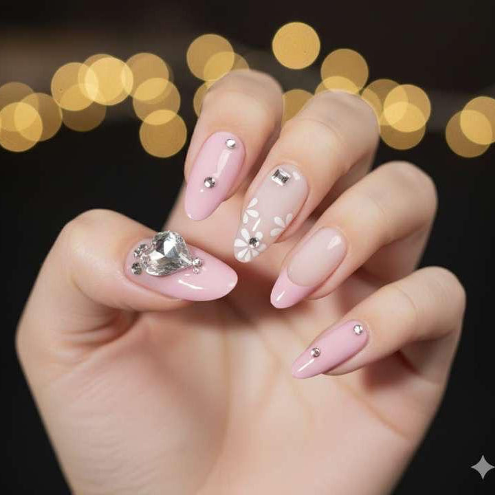 Blush Royale Press-On Nails by Aznik Aesthetics ✨