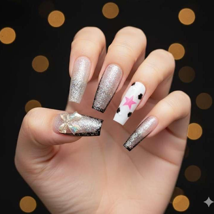 Starlit Rebel Press-On Nails by Aznik Aesthetics ✨