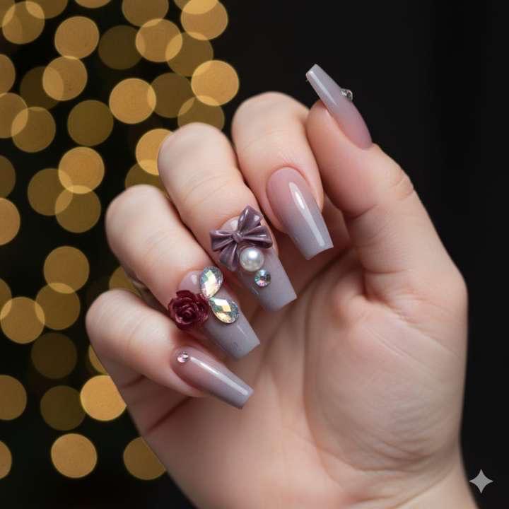 Velvet Reverie Press-On Nails by Aznik Aesthetics ✨