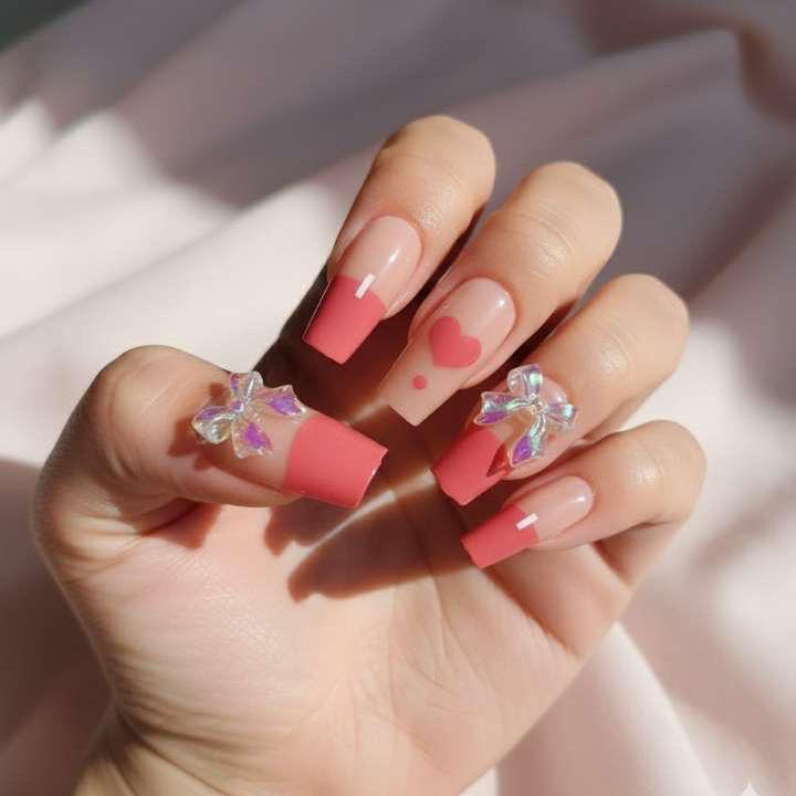Rose Quartz Luxe Press-On Nails by Aznik Aesthetics