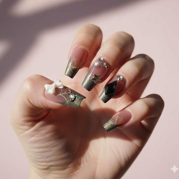 Midnight Muse Press-On Nails by Aznik Aesthetics ✨