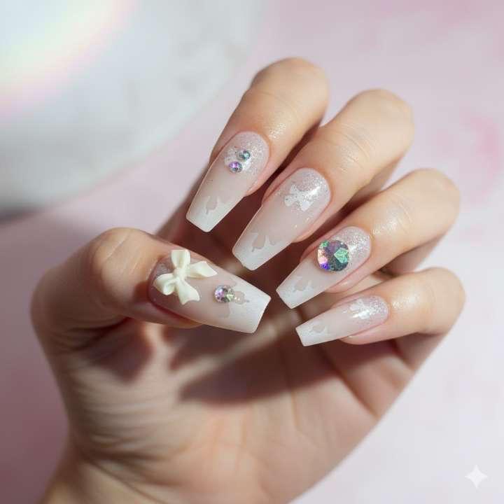 Angel Aura Press-On Nails by Aznik Aesthetics ✨