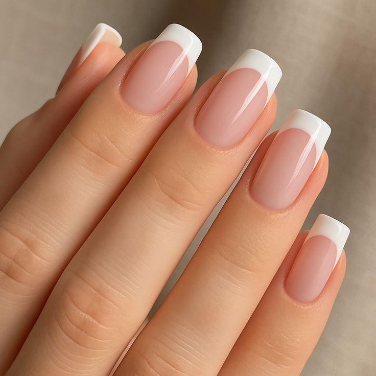 French Serenity Press-On Nails by Aznik Aesthetics ✨