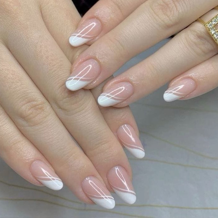 French Whispers Press-On Nails by Aznik Aesthetics ✨