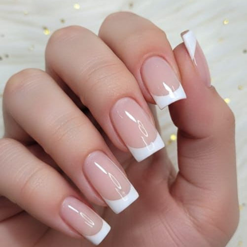 French Charm Press-On Nails by Aznik Aesthetics ✨